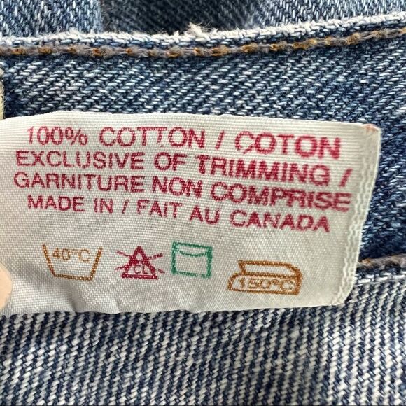 Vintage Nevada Light Wash 100% Cotton Cropped Jeans 38 - Picture 9 of 11